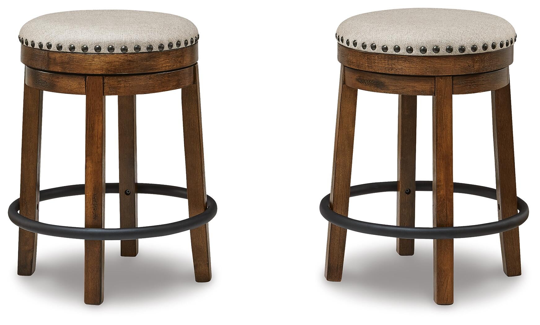 Valebeck Counter Height Stool (Beige/Brown)