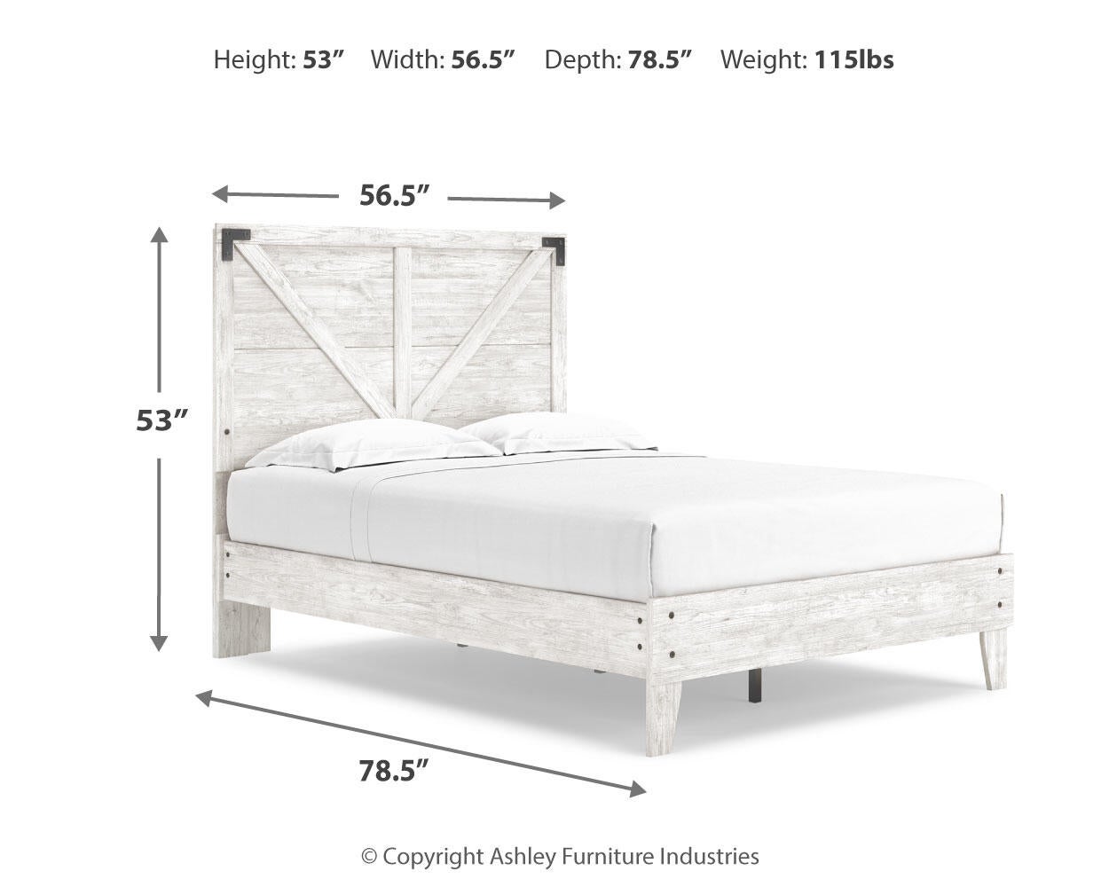 Shawburn Crossbuck Panel Platform Bed
