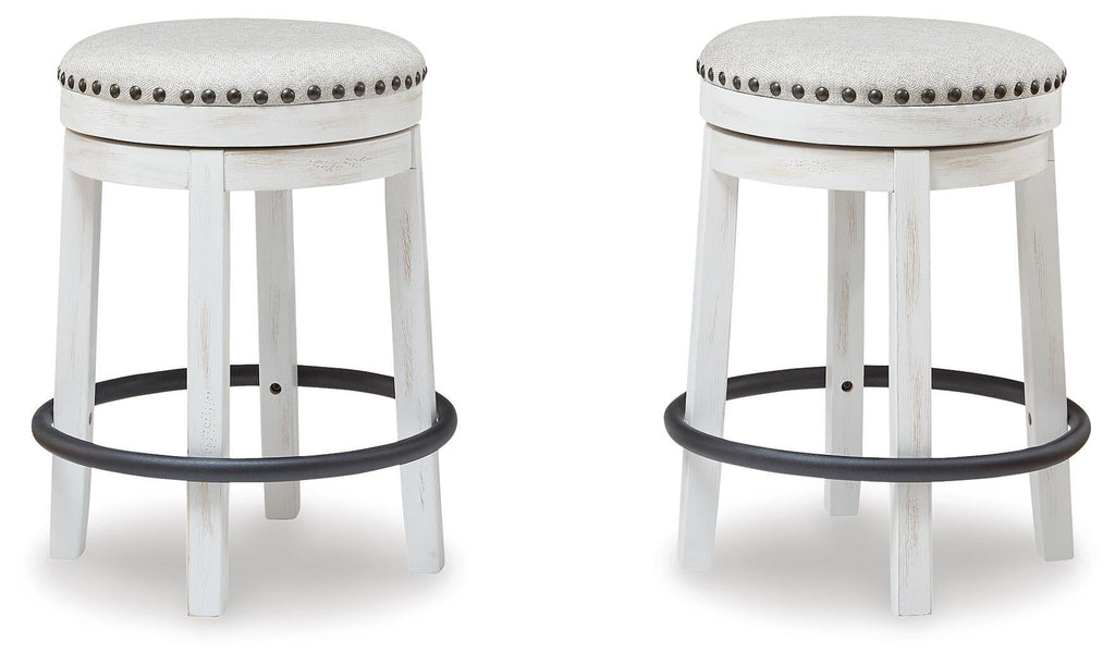 Valebeck Counter Height Stool (Beige/Brown)