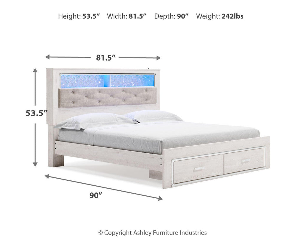 Altyra Panel Bookcase Bed
