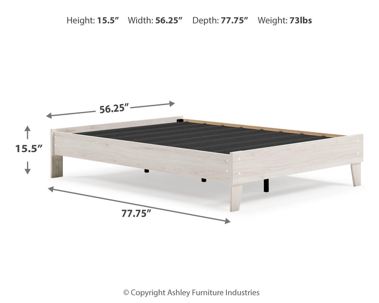 Socalle Platform Bed (Natural)
