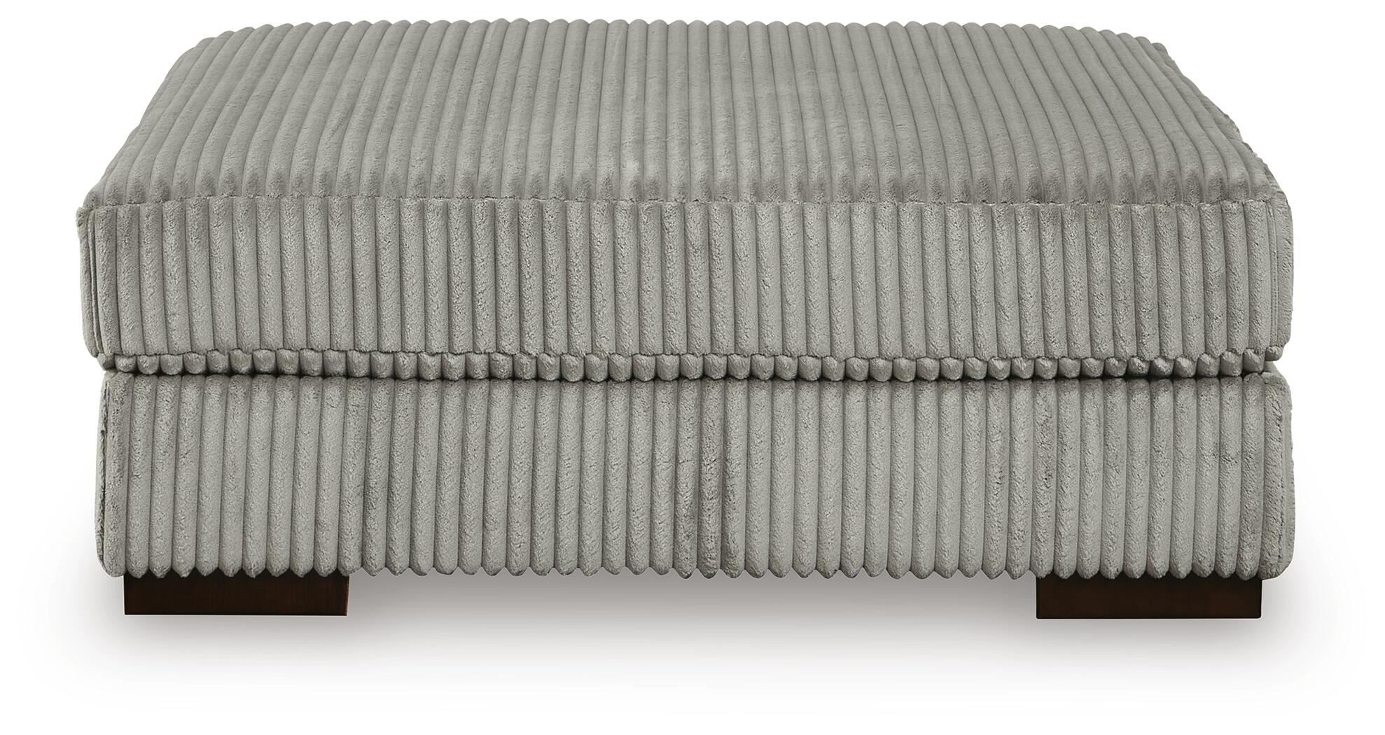 Lindyn Oversized Accent Ottoman (Black/Gray)
