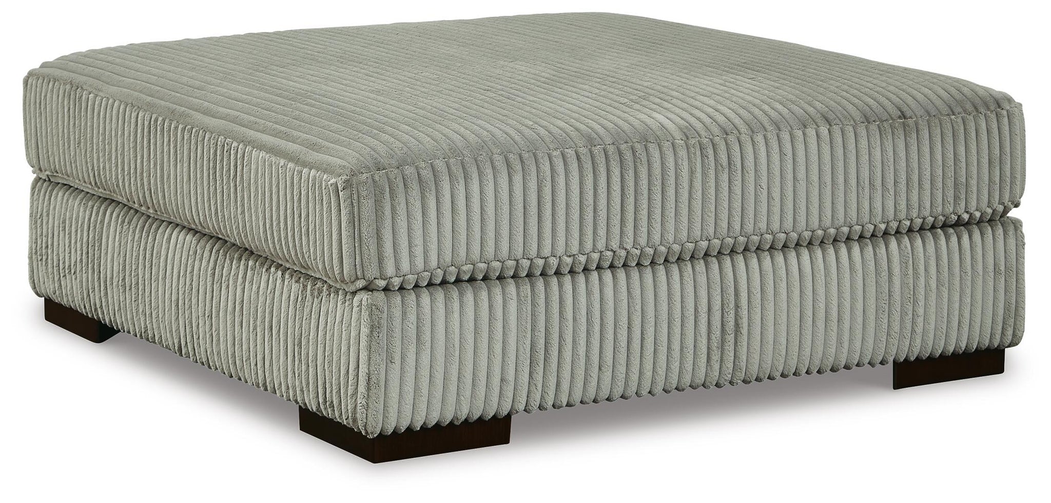Lindyn Oversized Accent Ottoman (Black/Gray)