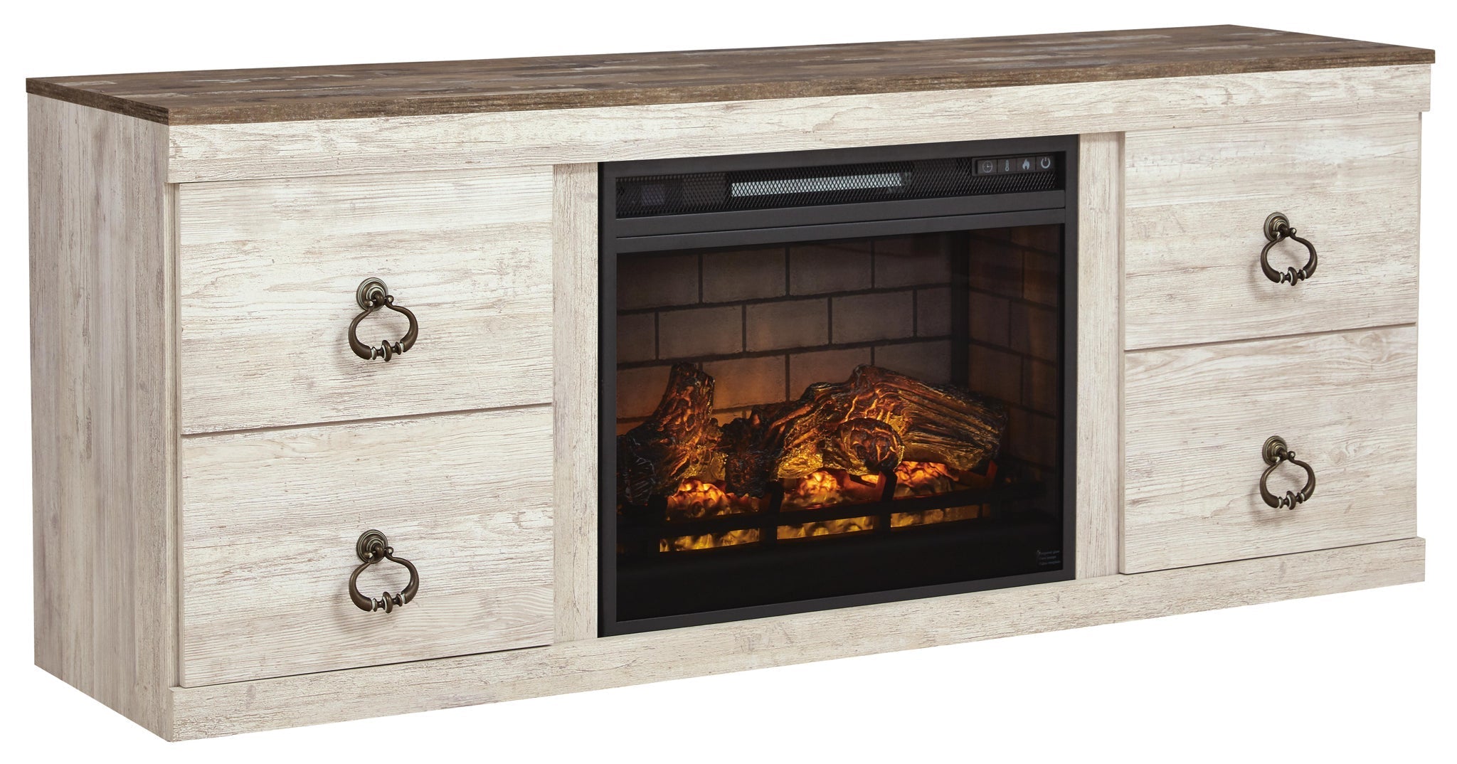 Willowton TV Stand with Electric Fireplace