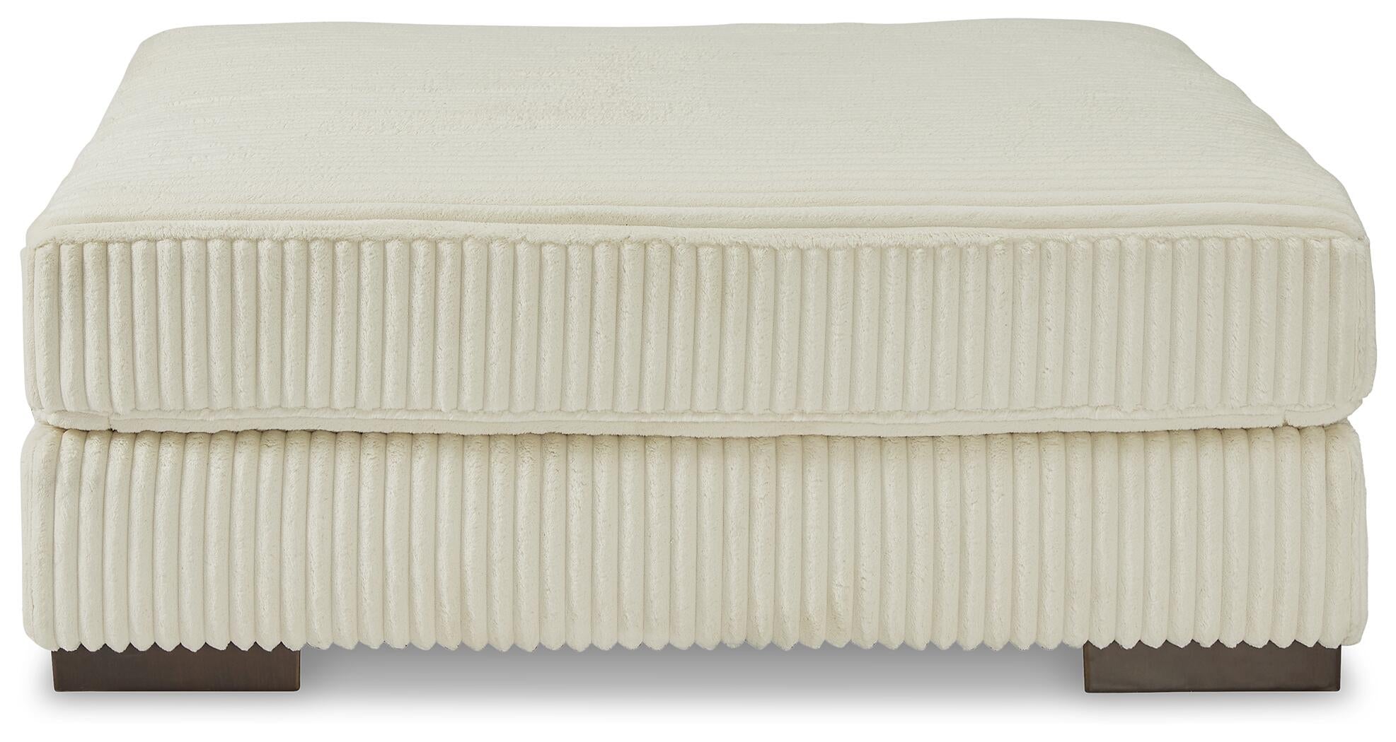 Lindyn Oversized Accent Ottoman (Black/Gray)