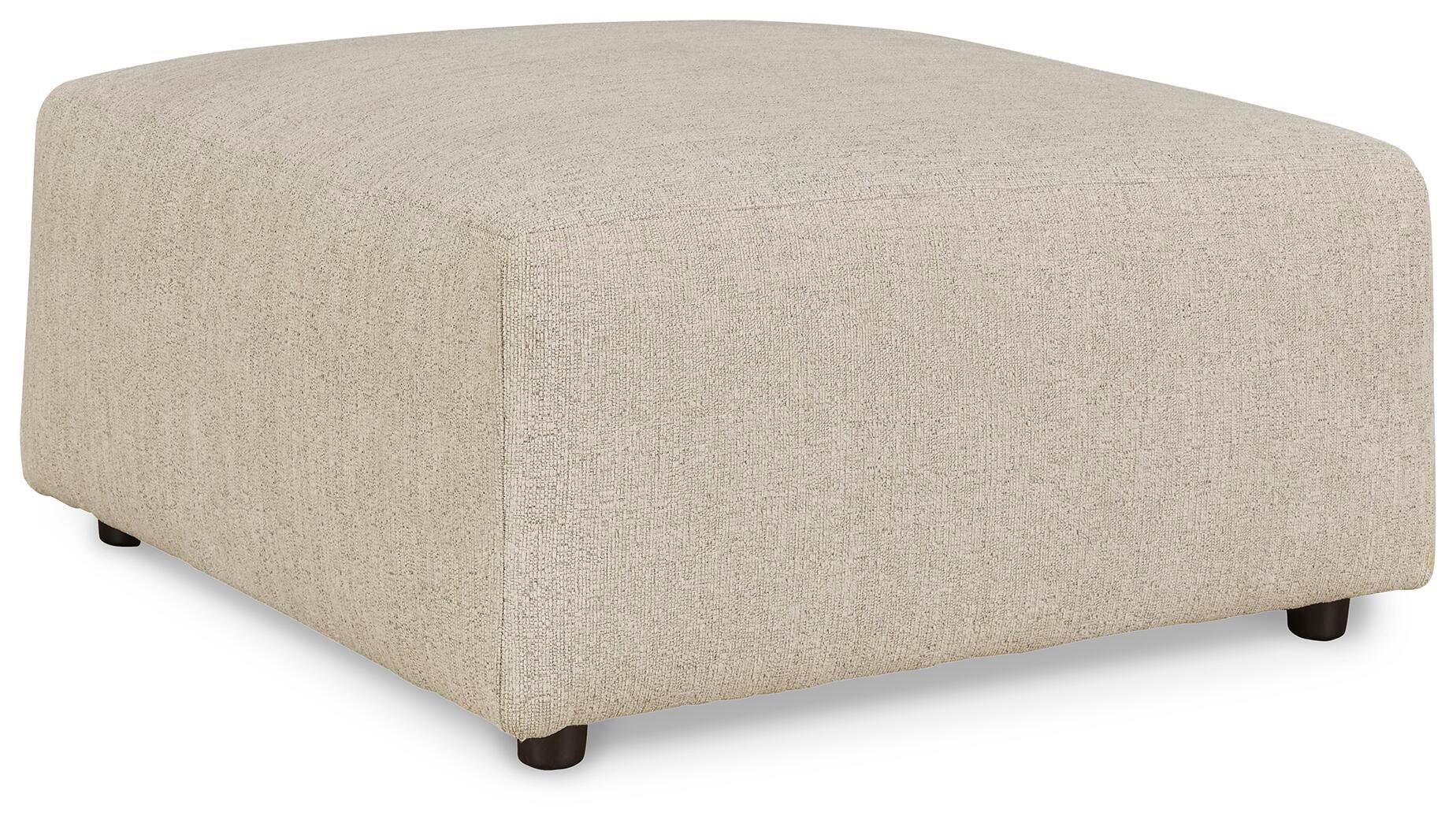 Edenfield Oversized Accent Ottoman (Black/Gray)