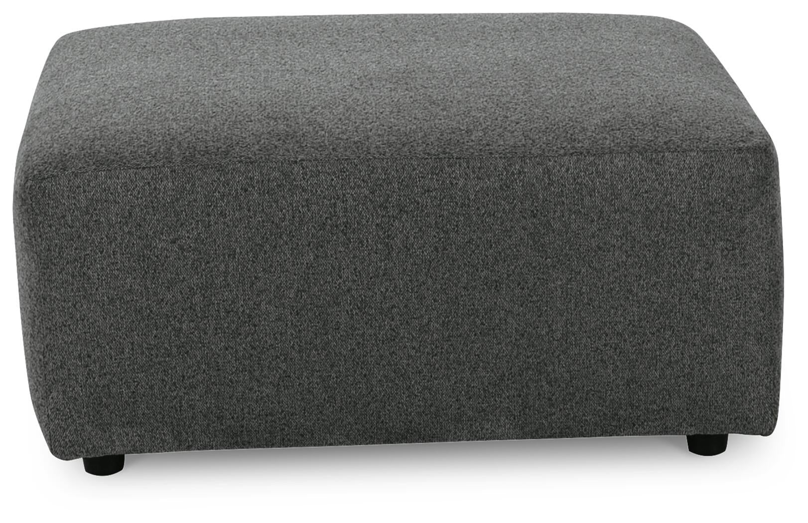 Edenfield Oversized Accent Ottoman (Black/Gray)
