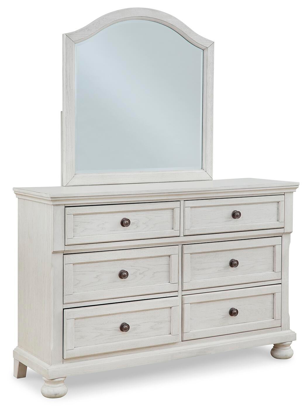 Robbinsdale Dresser and Mirror (White)
