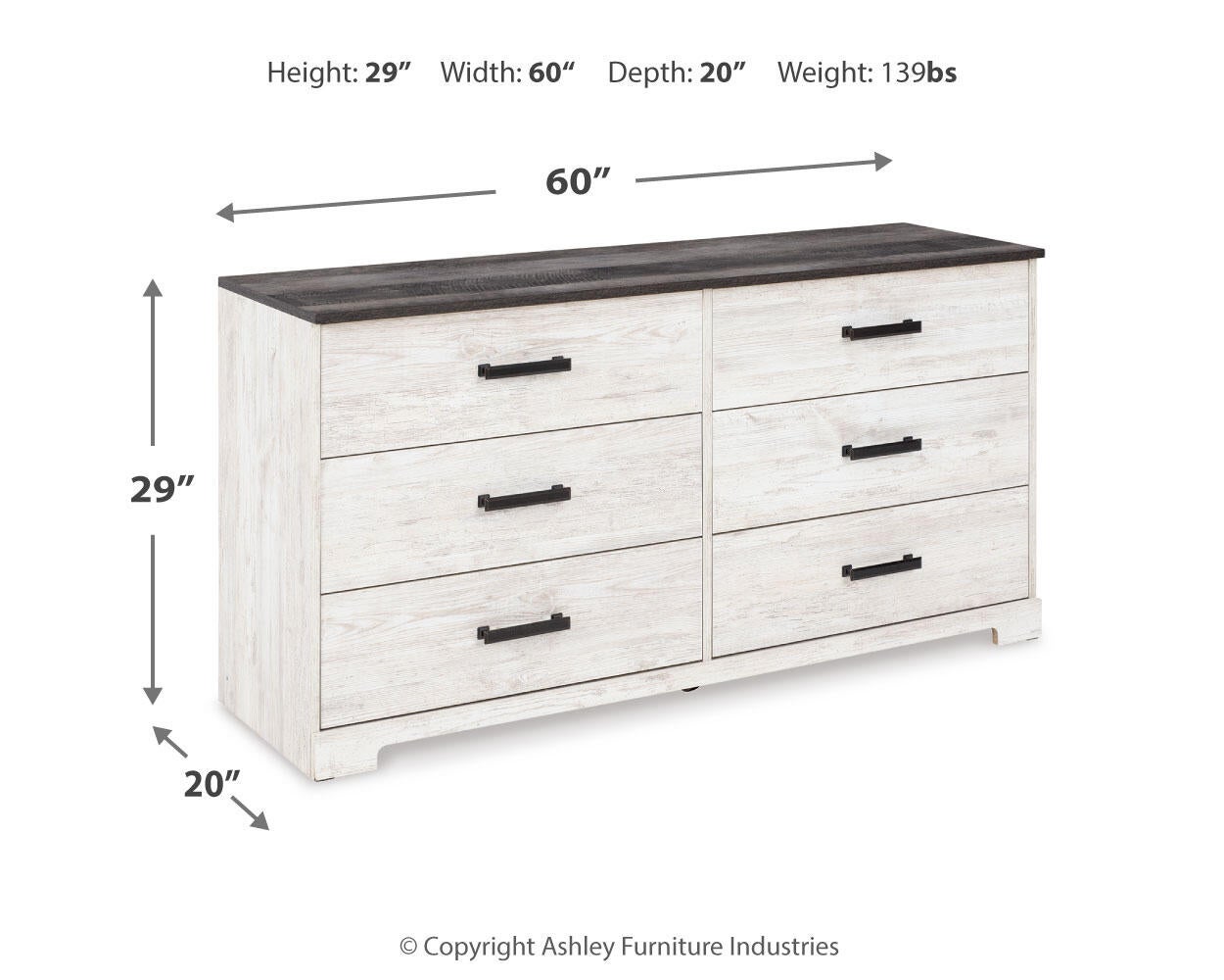 Shawburn 6 Drawer Dresser