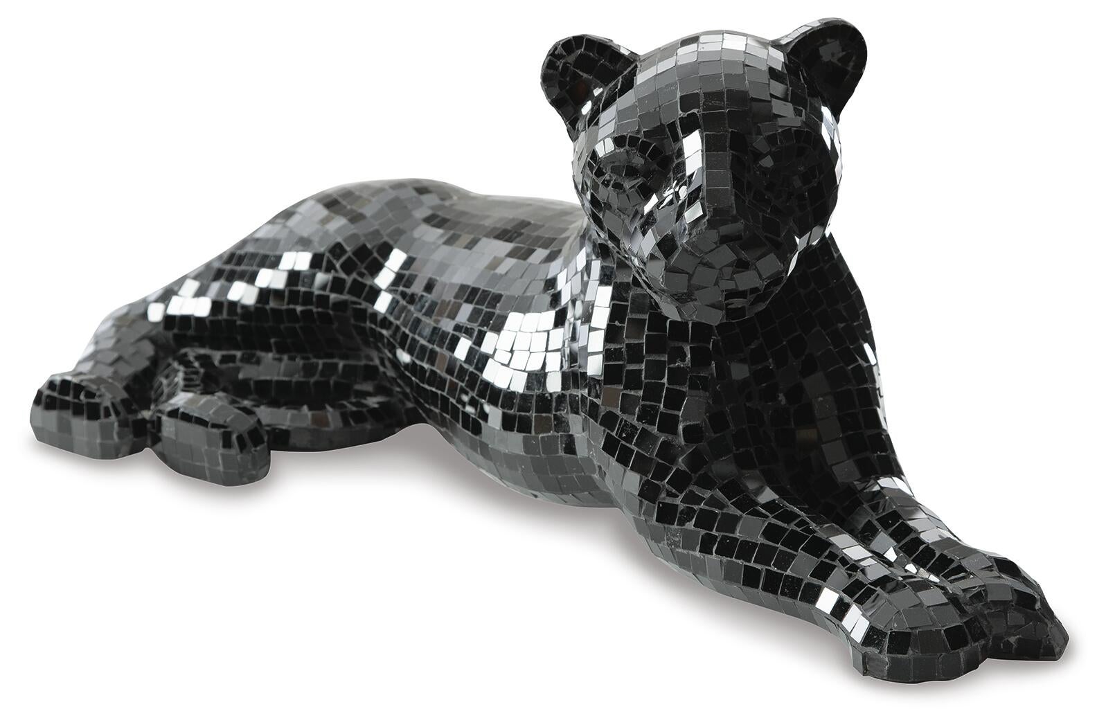 Drice Panther Sculpture (Black/Gray)