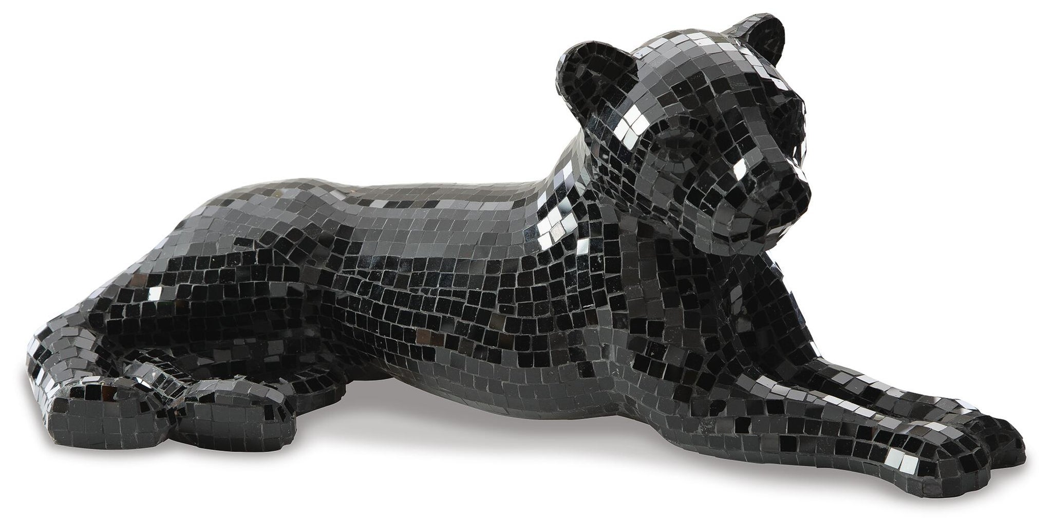 Drice Panther Sculpture (Black/Gray)
