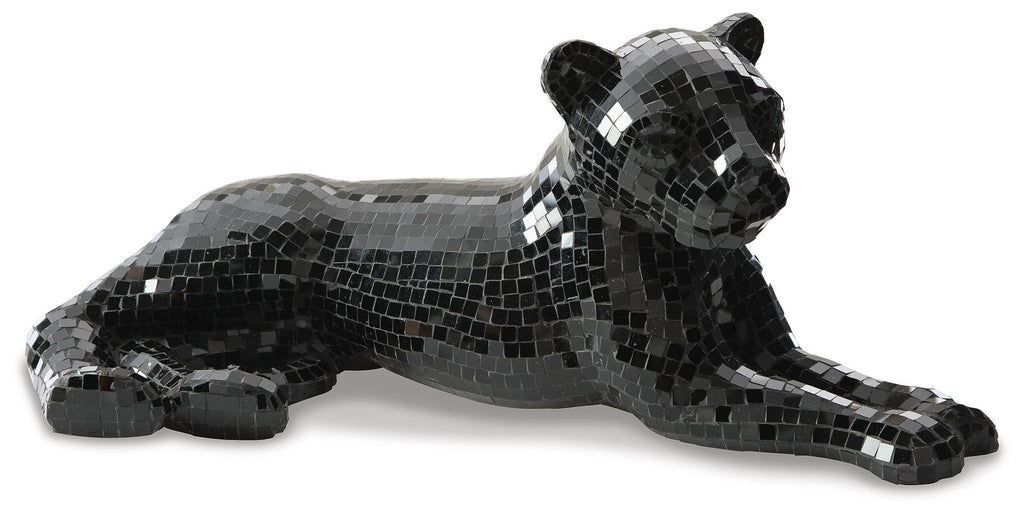 Drice Panther Sculpture (Black/Gray)