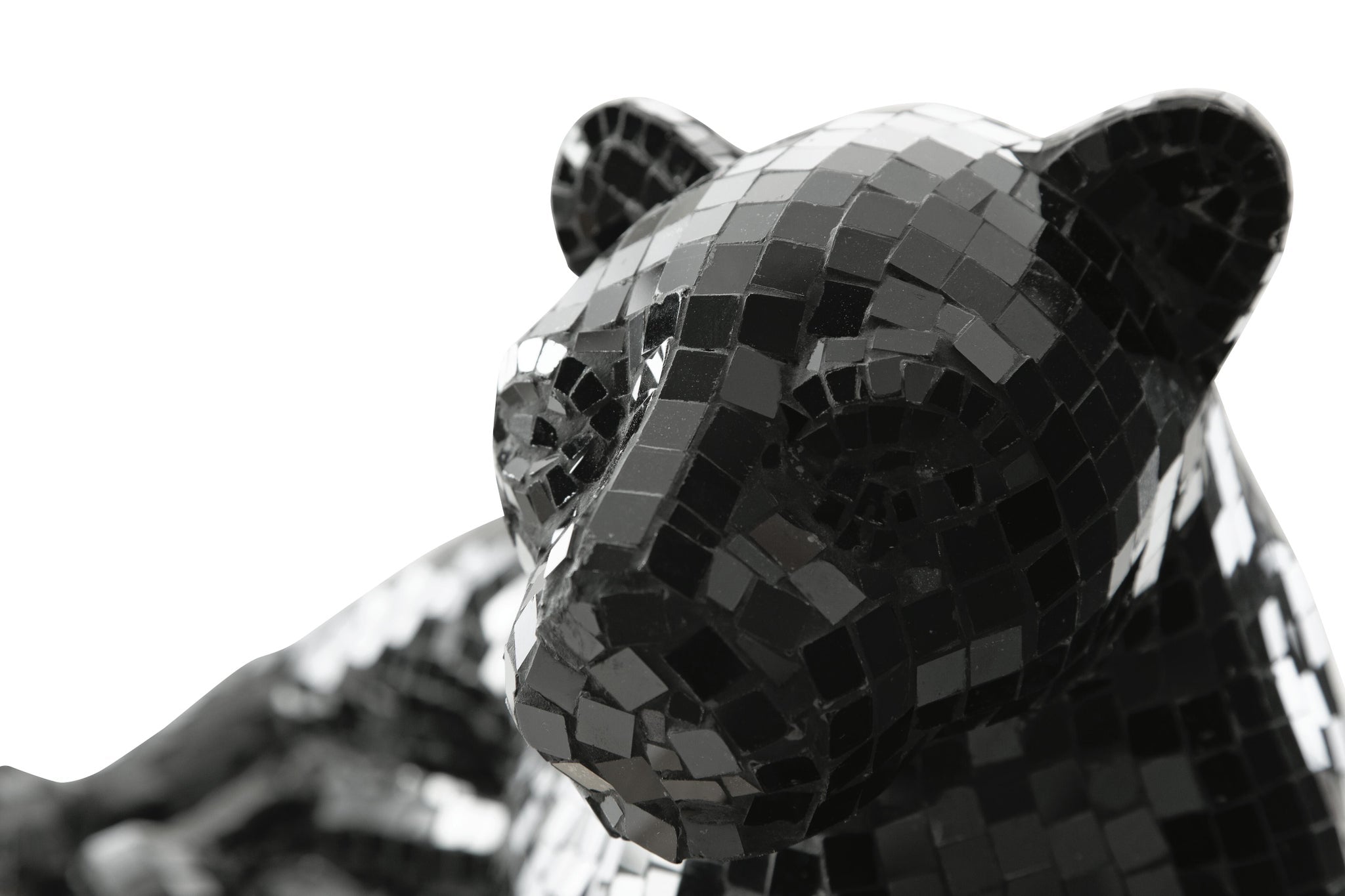 Drice Panther Sculpture (Black/Gray)