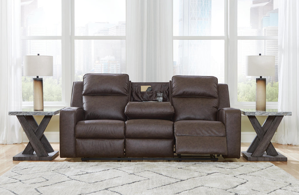 Lavenhorne Reclining Sofa with Drop Down Table