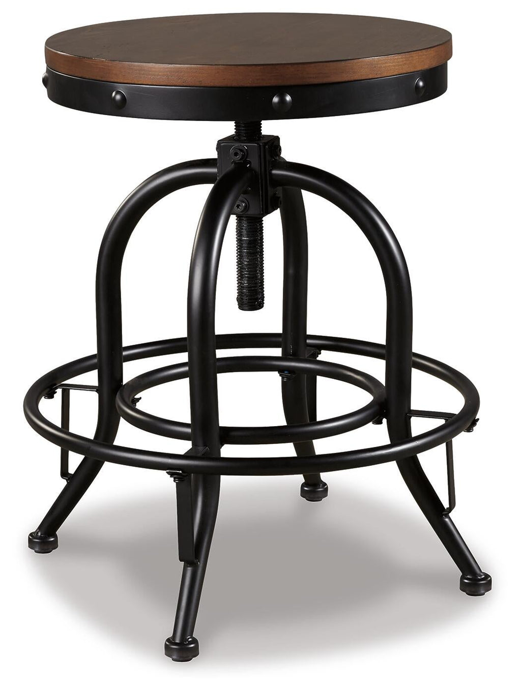 Valebeck Counter Height Bar Stool (Black/Gray)