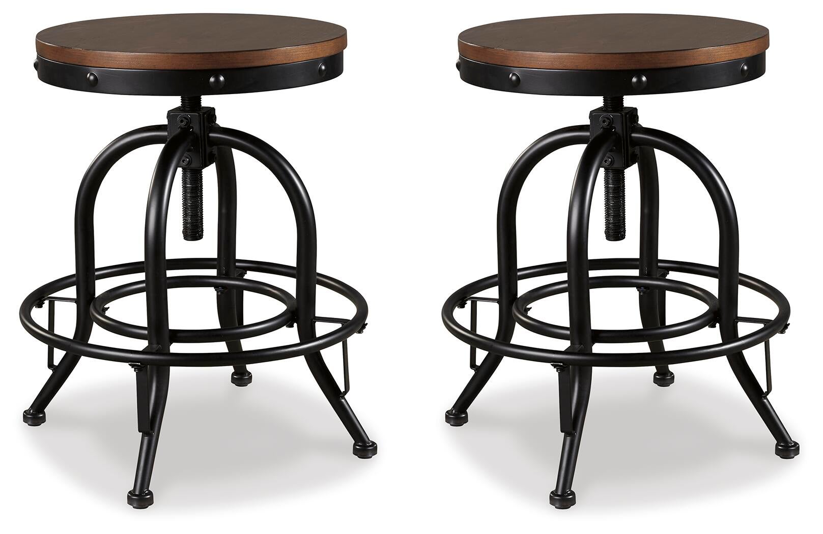 Valebeck Counter Height Bar Stool (Black/Gray)