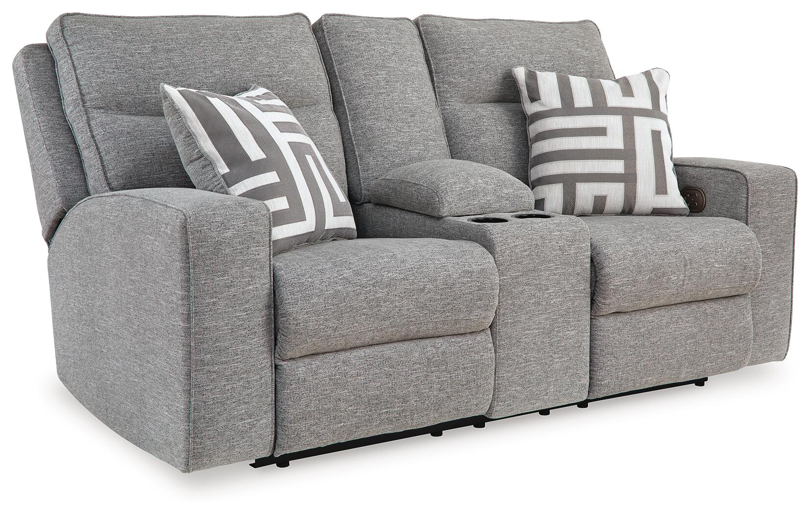 Biscoe Power Reclining Loveseat with Console