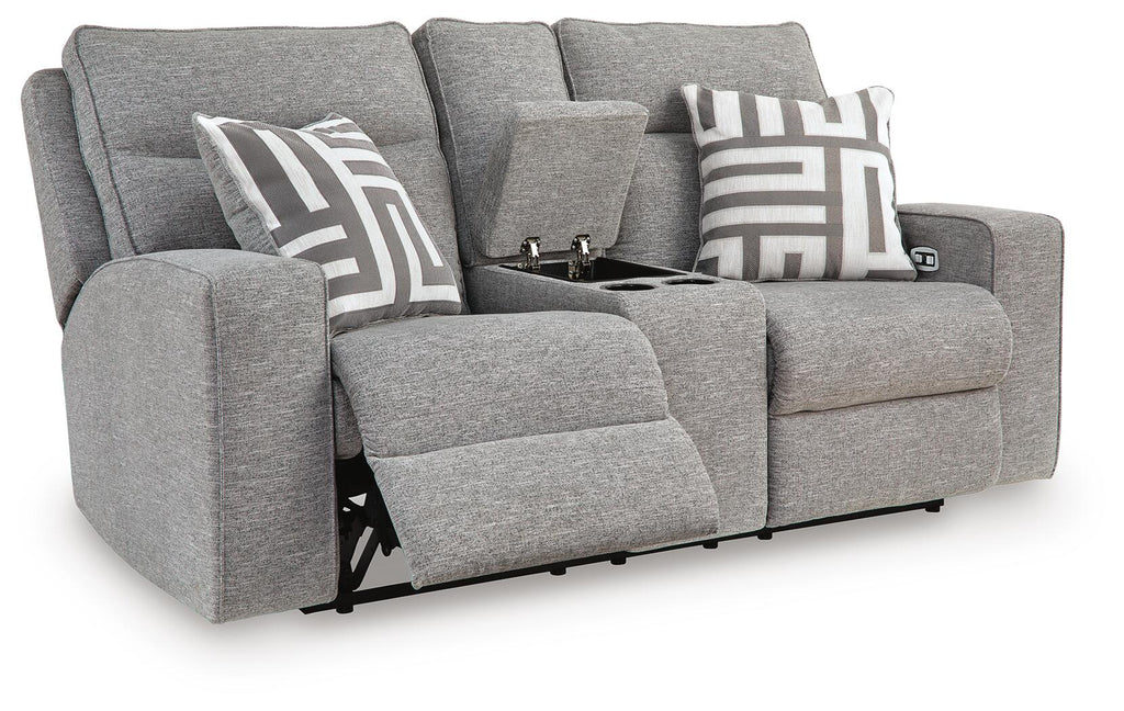 Biscoe Power Reclining Loveseat with Console