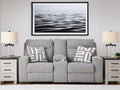 Biscoe Power Reclining Loveseat with Console