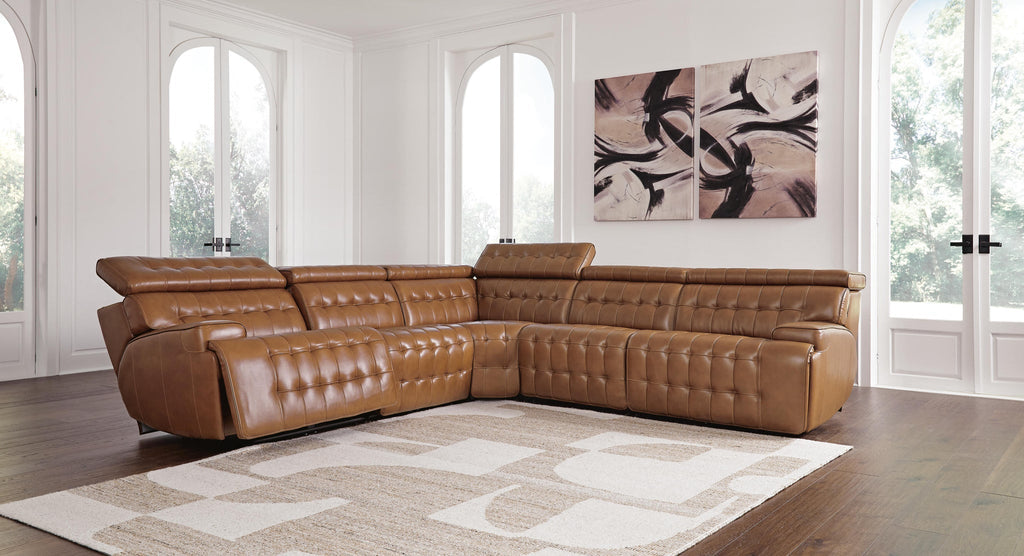 Temmpton 5-Piece Power Reclining Sectional