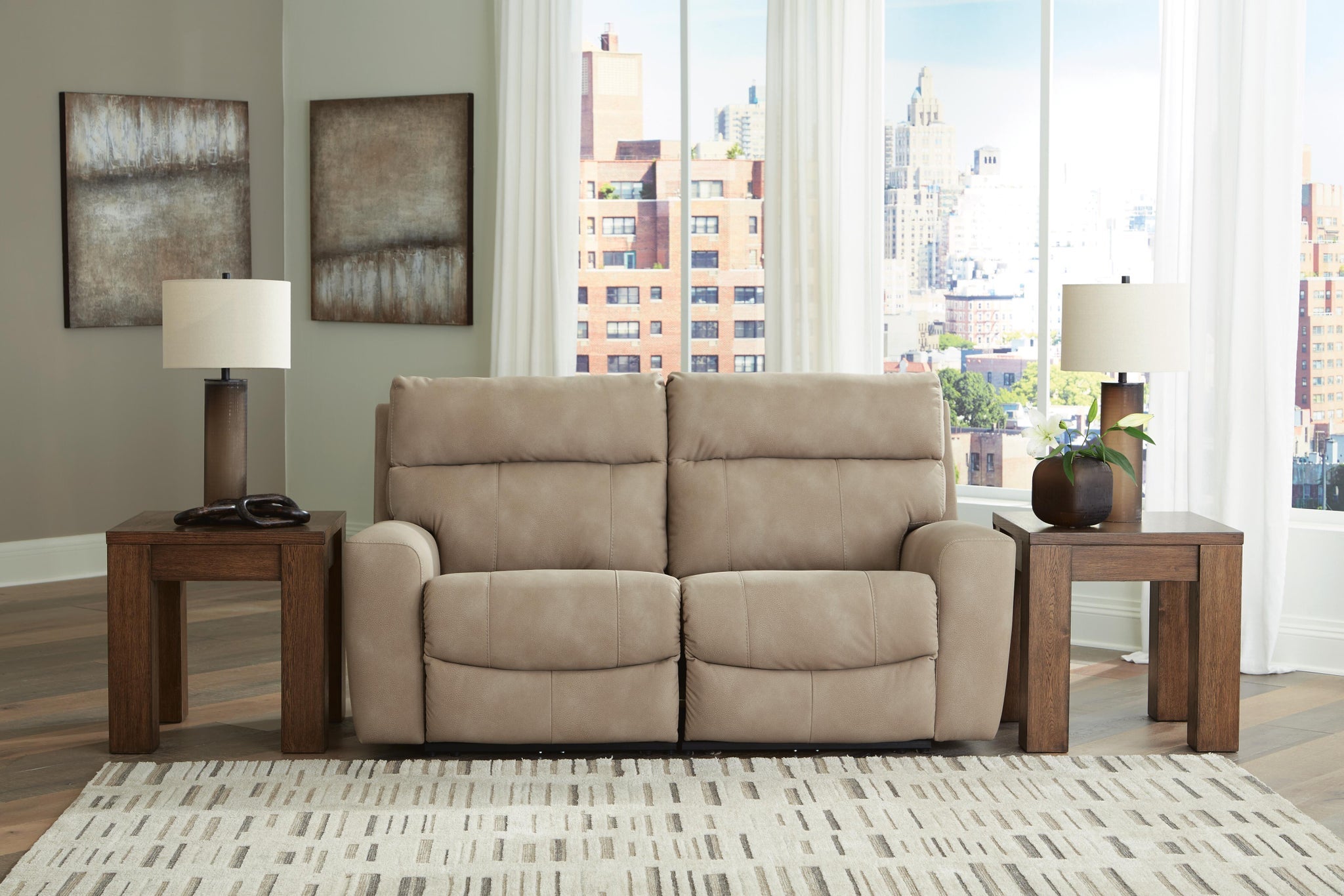 Next-Gen Durapella 2-Piece Power Reclining Sectional Loveseat