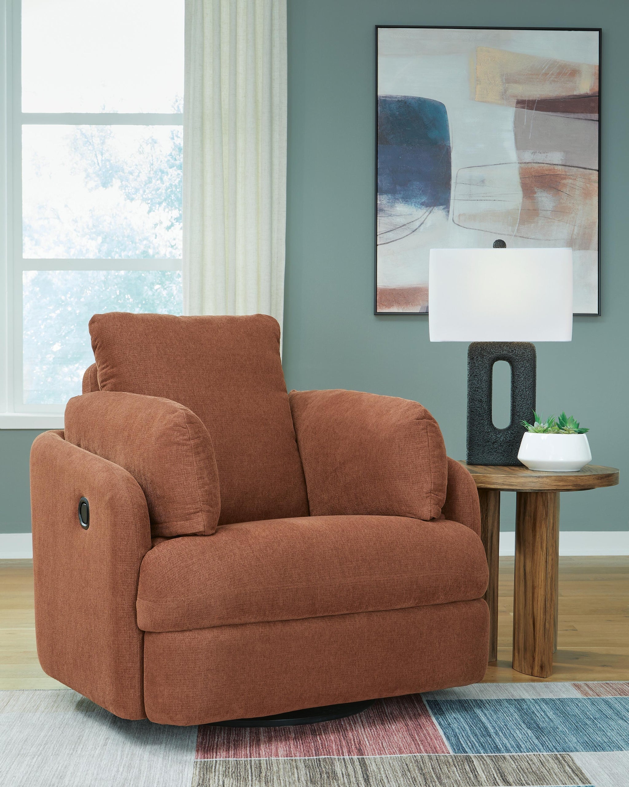 Modmax Swivel Glider Recliner (Orange)