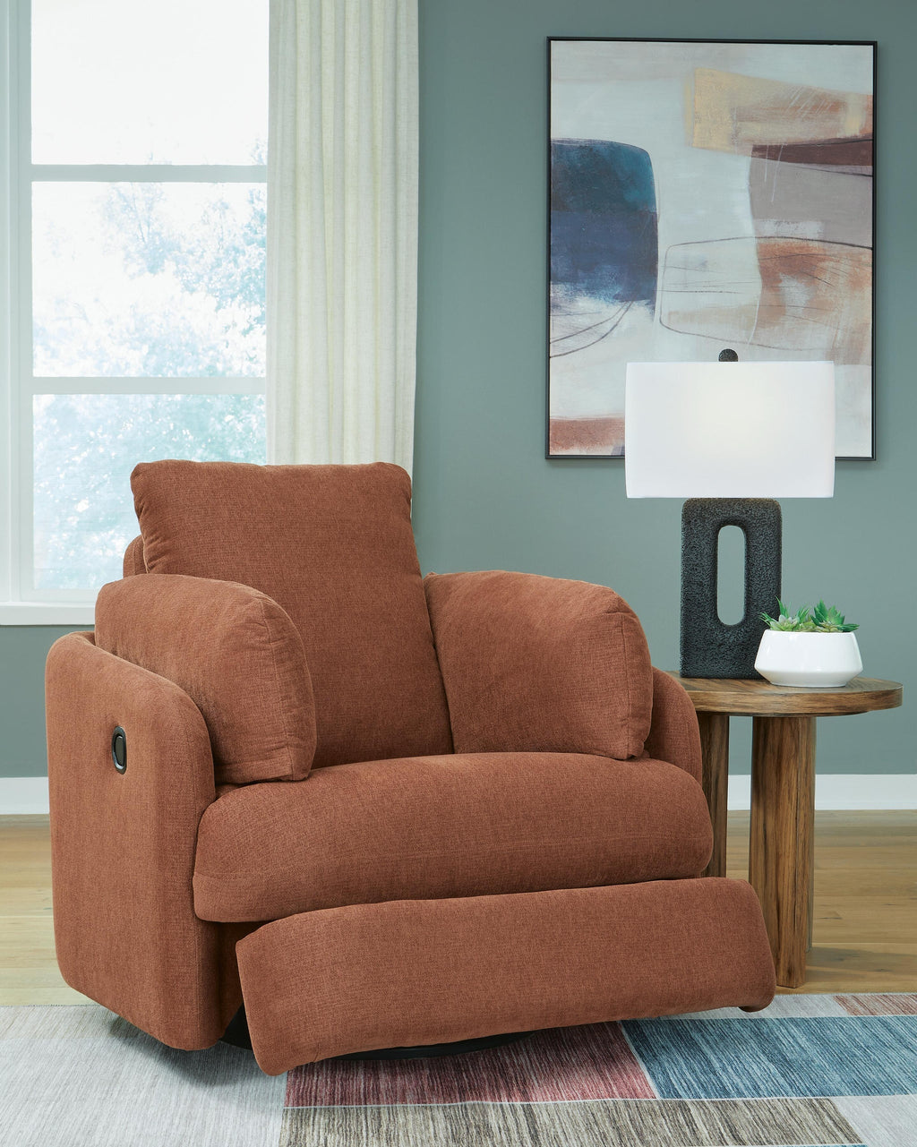 Modmax Swivel Glider Recliner (Orange)