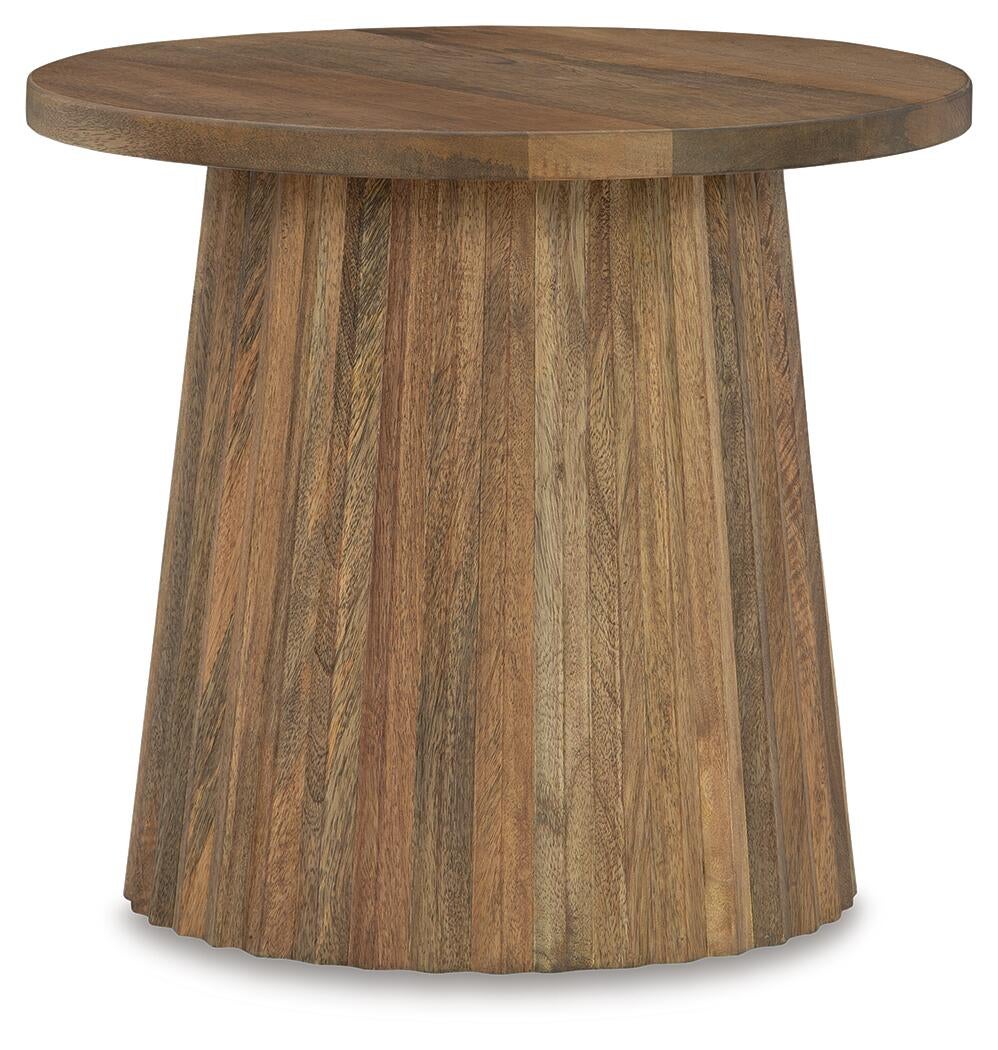 Ceilby Accent Table (Brown/Beige)