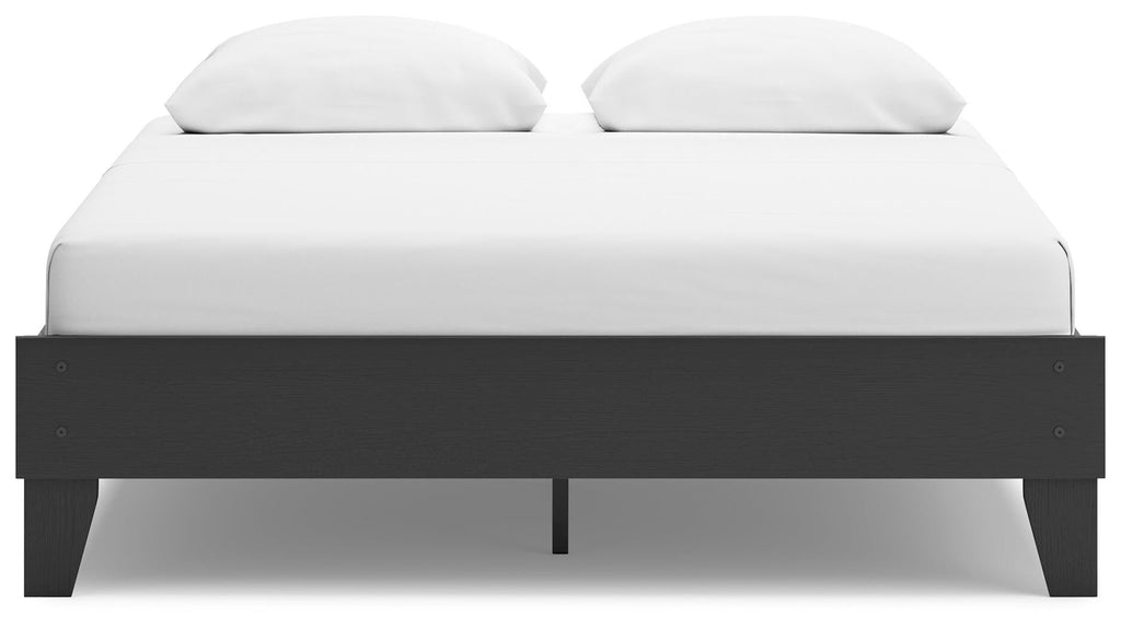 Socalle Platform Bed (Black/Gray)