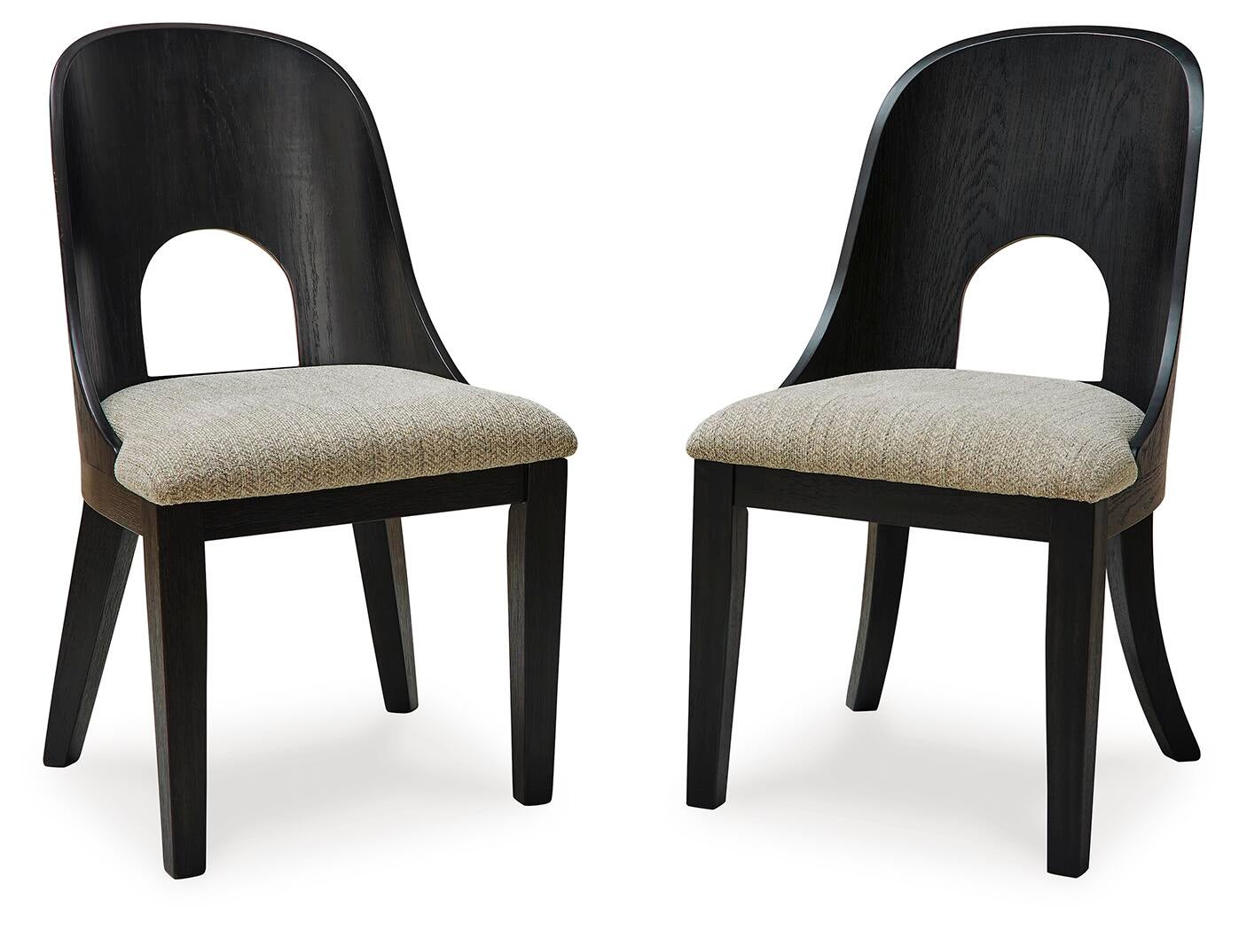 Rowanbeck Dining Chair (Black/Gray)