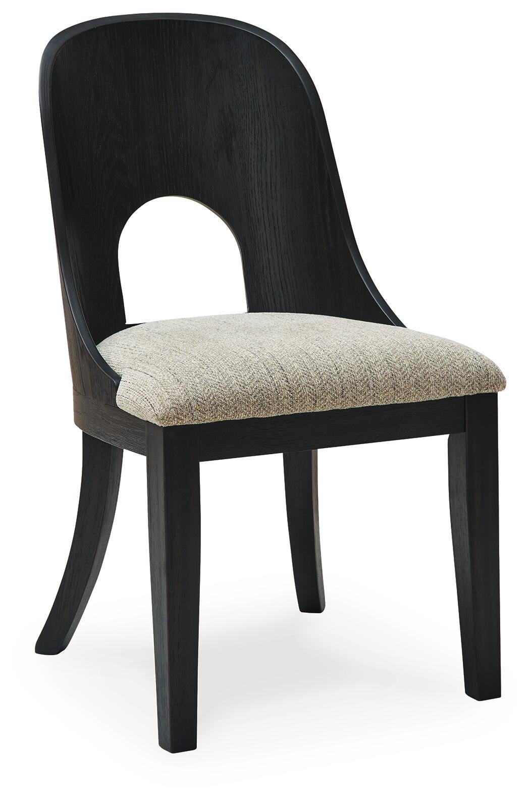 Rowanbeck Dining Chair (Black/Gray)