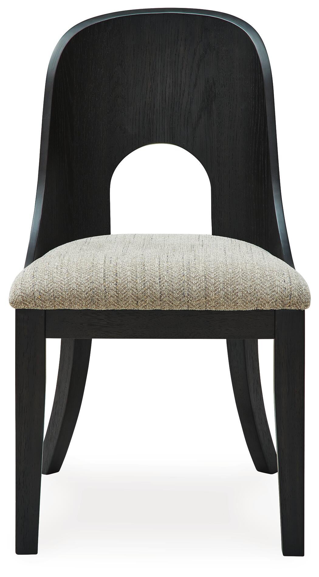 Rowanbeck Dining Chair (Black/Gray)