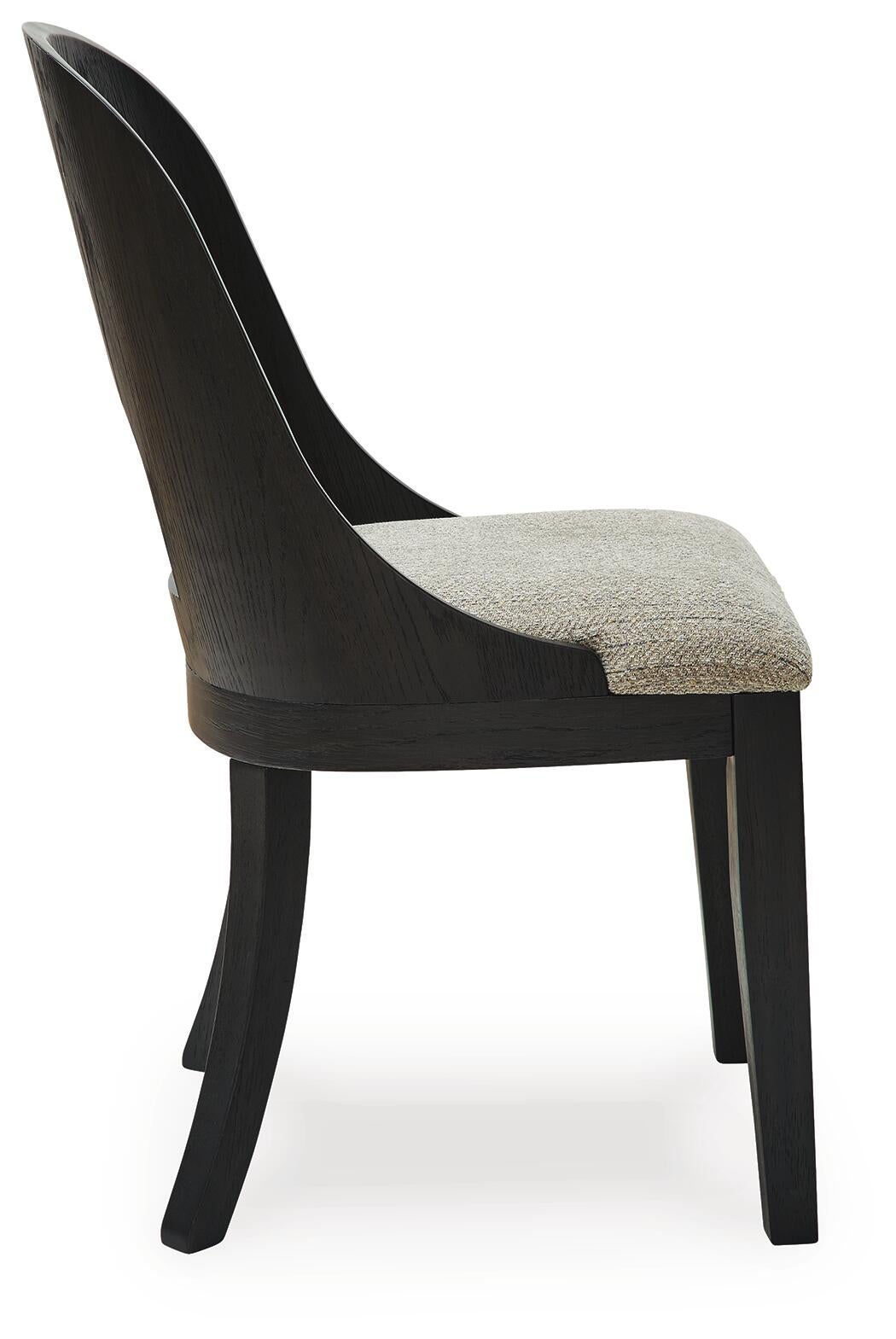 Rowanbeck Dining Chair (Black/Gray)