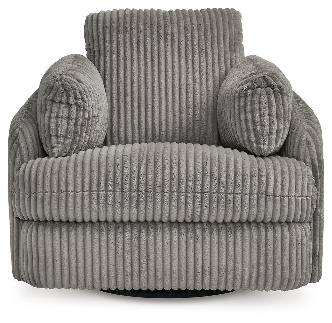Tie-Breaker Swivel Glider Recliner (White)
