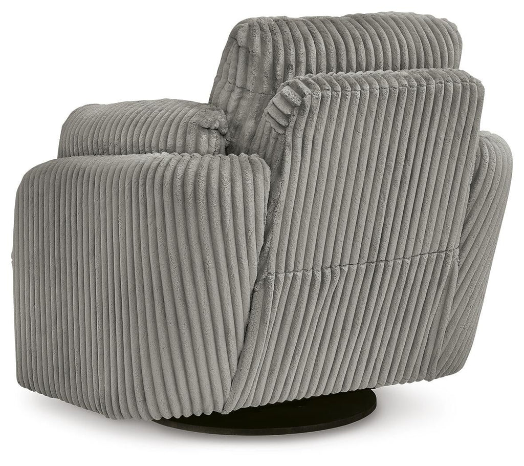Tie-Breaker Swivel Glider Recliner (White)