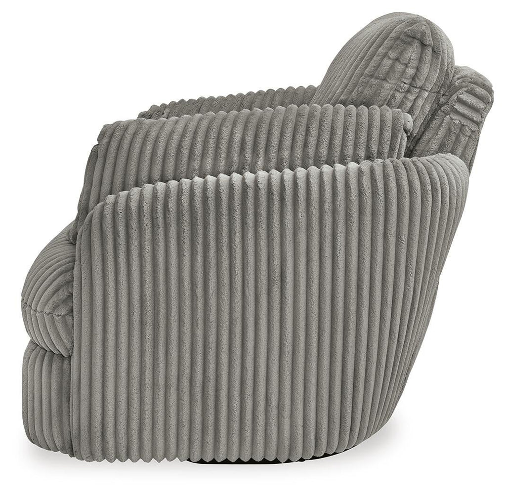 Tie-Breaker Swivel Glider Recliner (White)