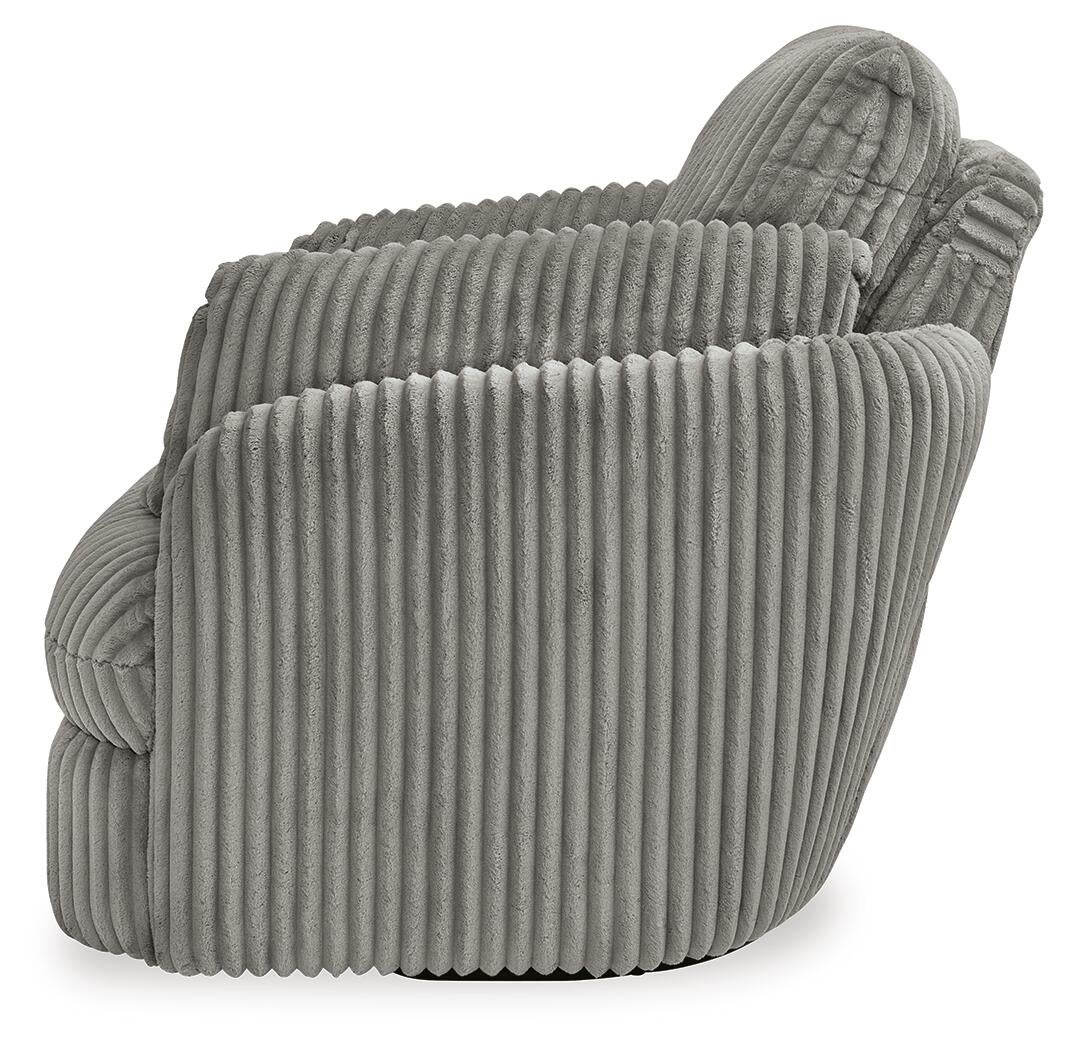 Tie-Breaker Swivel Glider Recliner (White)