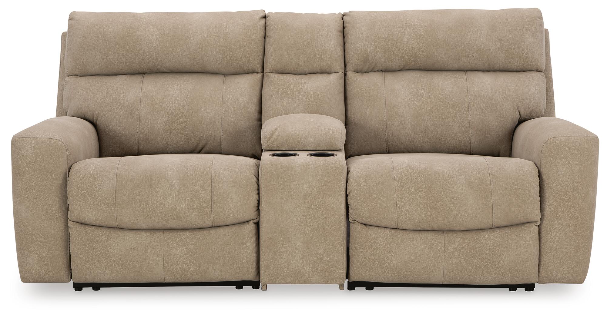 Next-Gen Durapella 3-Piece Power Reclining Sectional Loveseat with Console