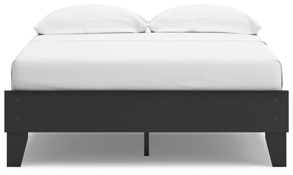 Socalle Platform Bed (Black/Gray)
