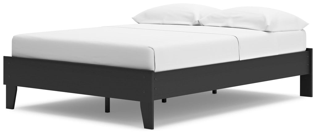 Socalle Platform Bed (Black/Gray)
