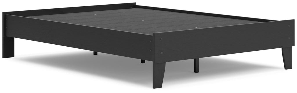 Socalle Platform Bed (Black/Gray)