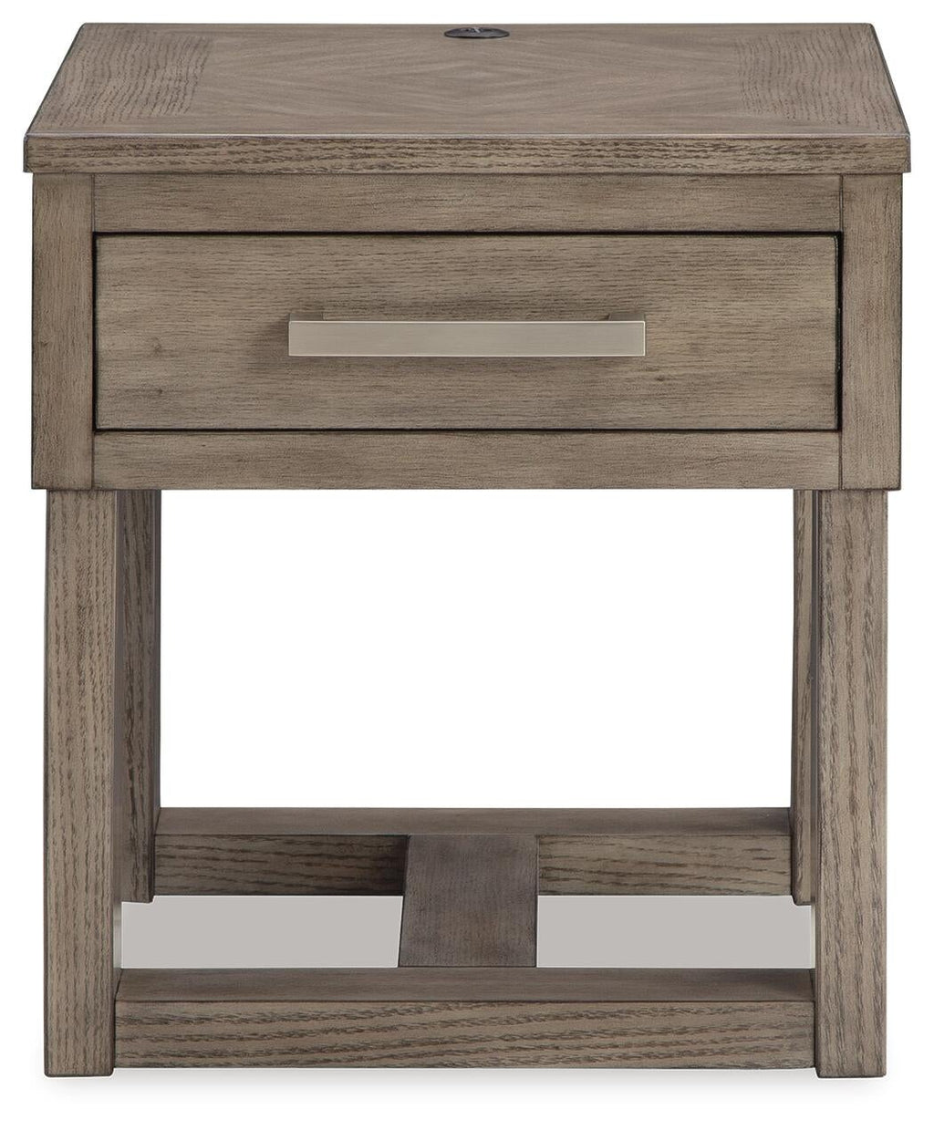 Loyaska End Table (Brown/Beige)