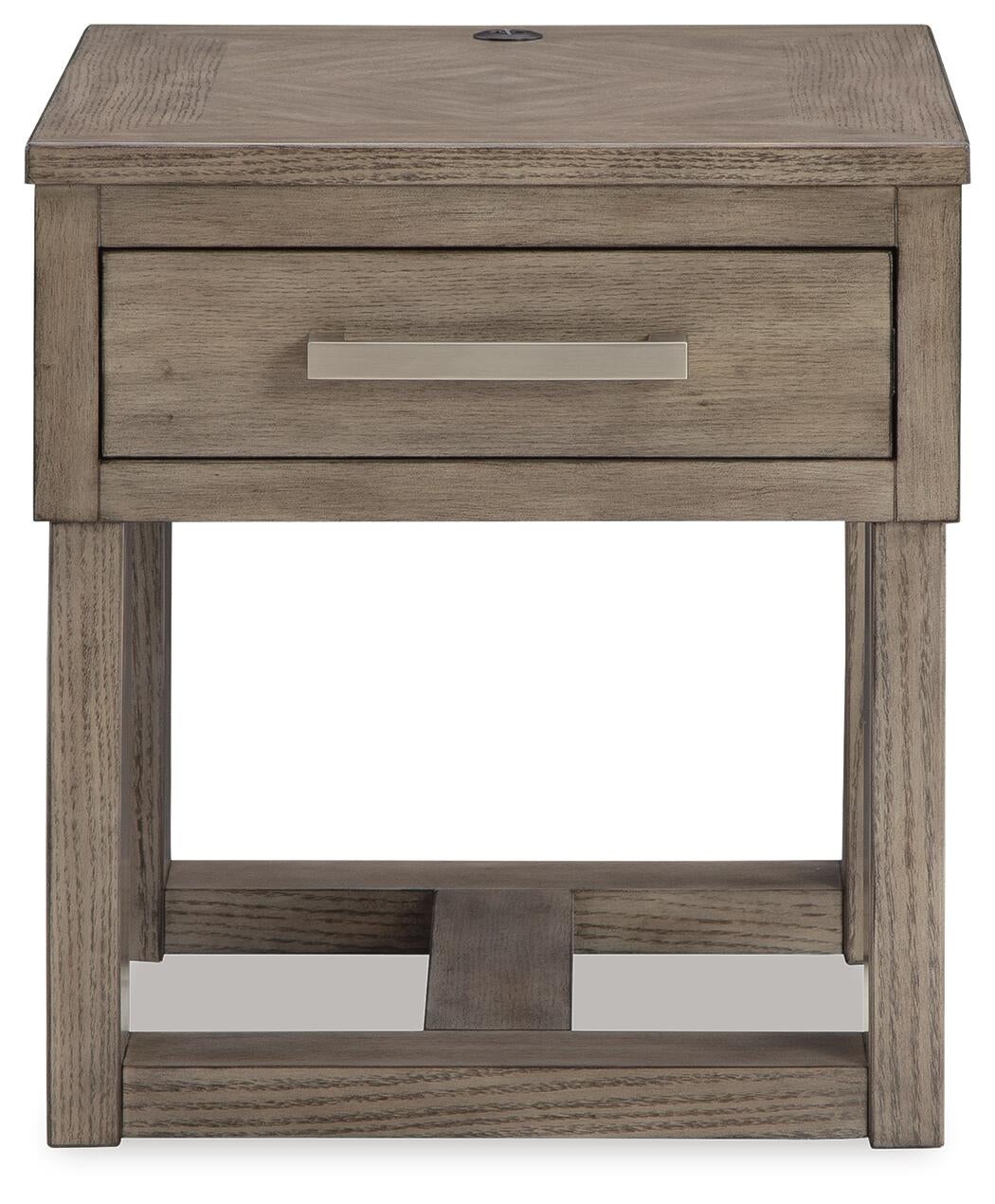 Loyaska End Table (Brown/Beige)