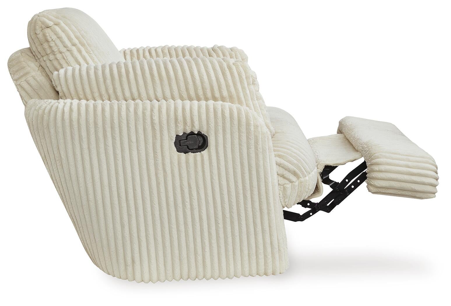 Tie-Breaker Swivel Glider Recliner (White)
