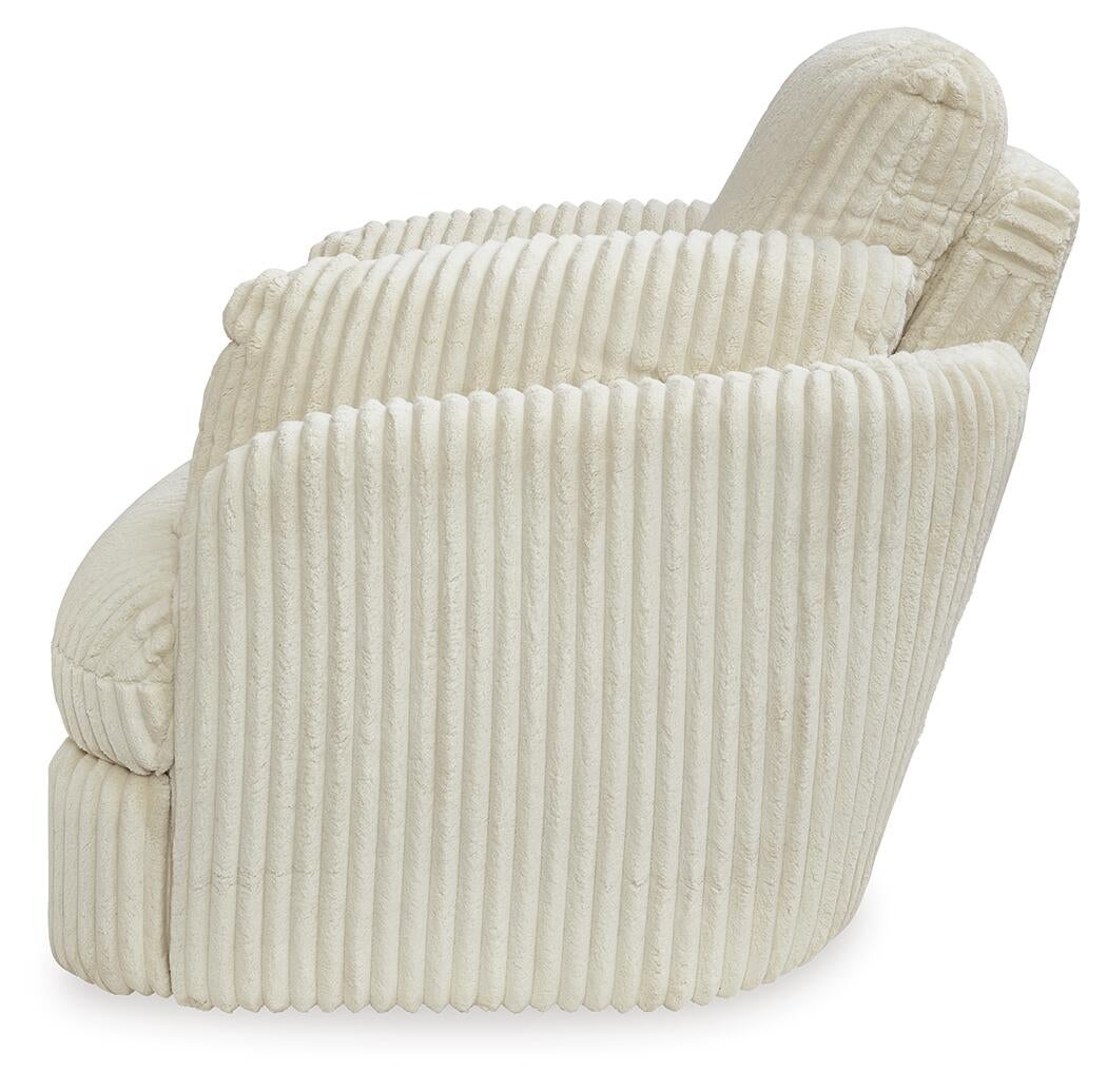 Tie-Breaker Swivel Glider Recliner (White)