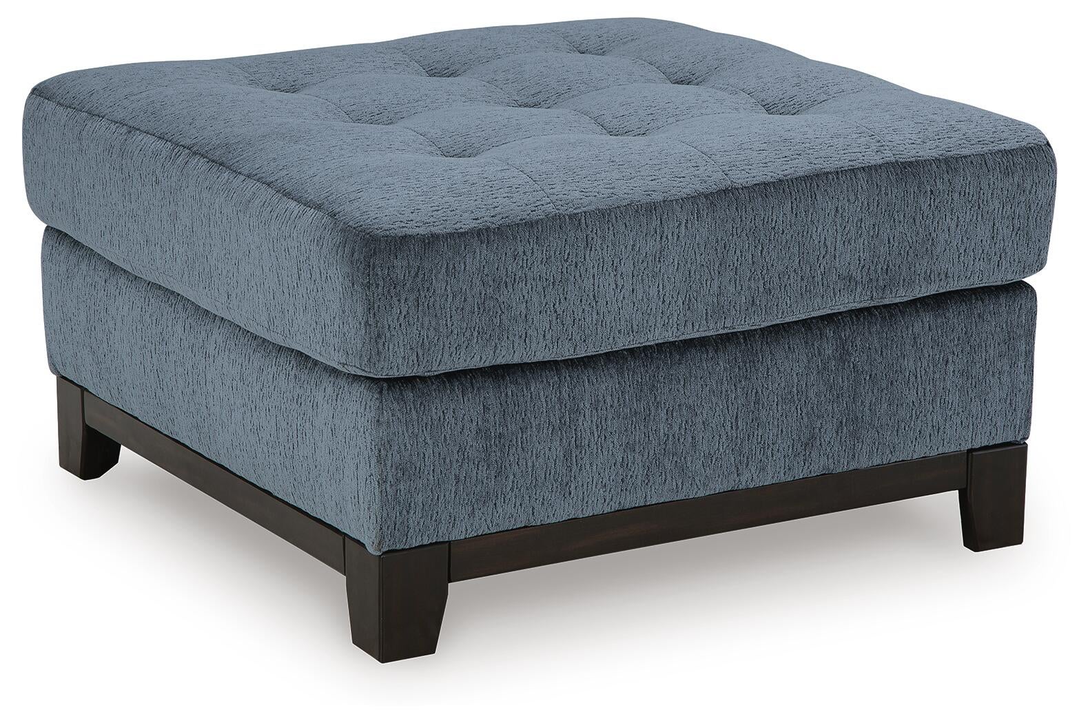 Maxon Place Oversized Accent Ottoman (Blue)