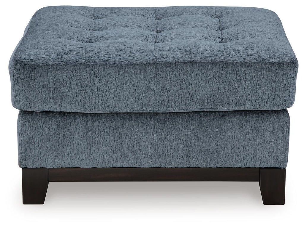 Maxon Place Oversized Accent Ottoman (Blue)