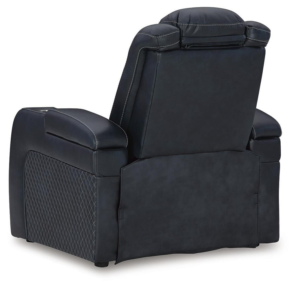 Fyne-Dyme Power Recliner (Black/Gray)