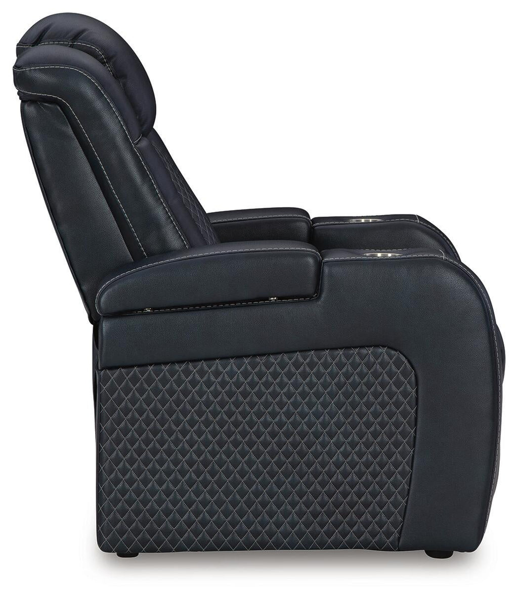 Fyne-Dyme Power Recliner (Black/Gray)