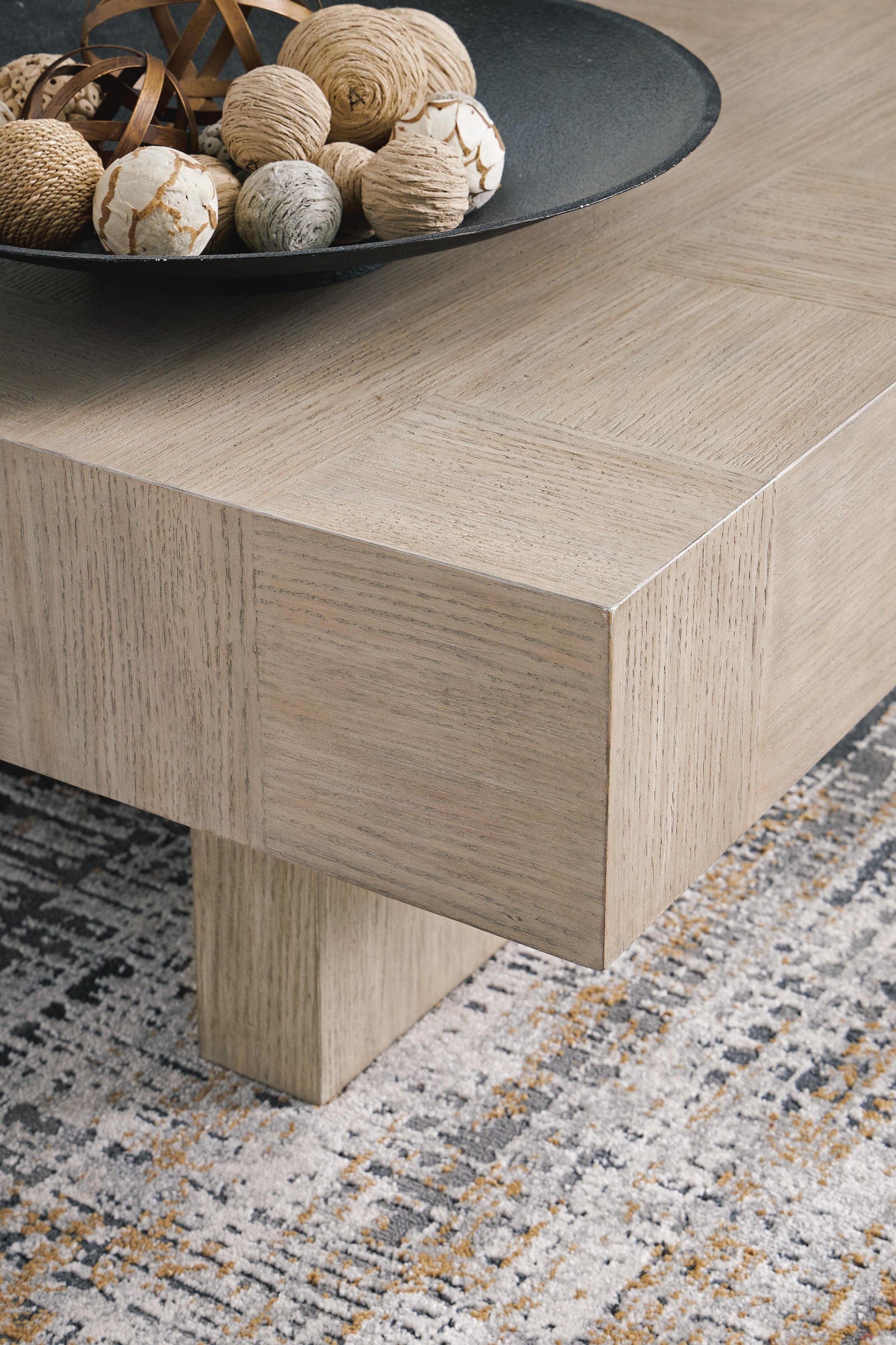 Jorlaina Coffee Table (Brown/Beige)